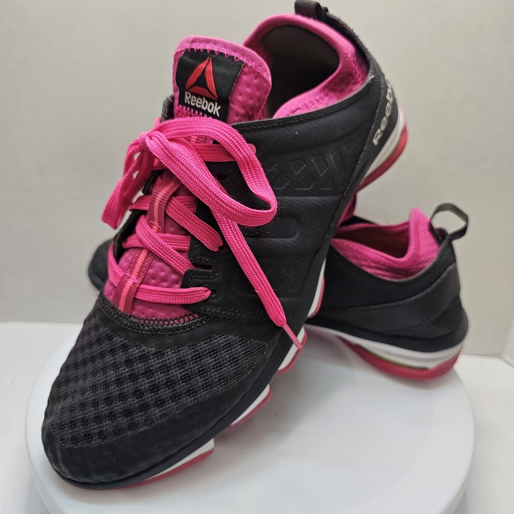 Reebok CloudRide DMX Shoes‎ Women's Size 9 Gray Pink Running Training Sneakers